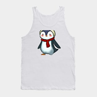 Cute Penguin Drawing Tank Top